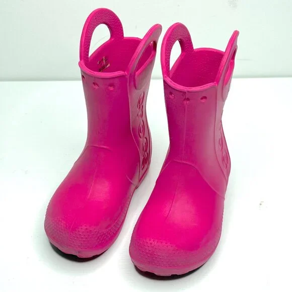 Crush Pink Croc Rain Boots CROCS Shoes Crocs Handle It